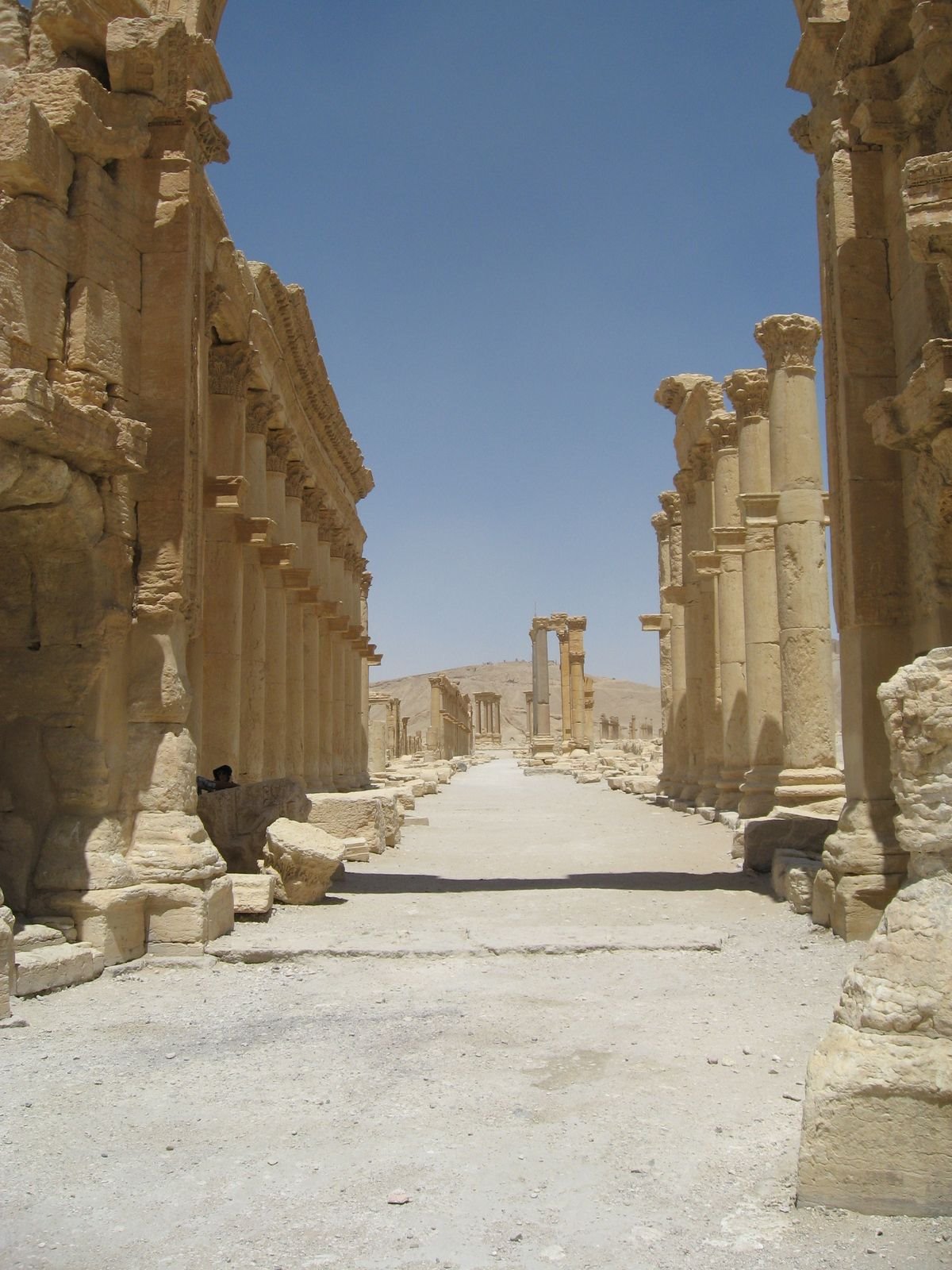 De colonnade van Palmyra