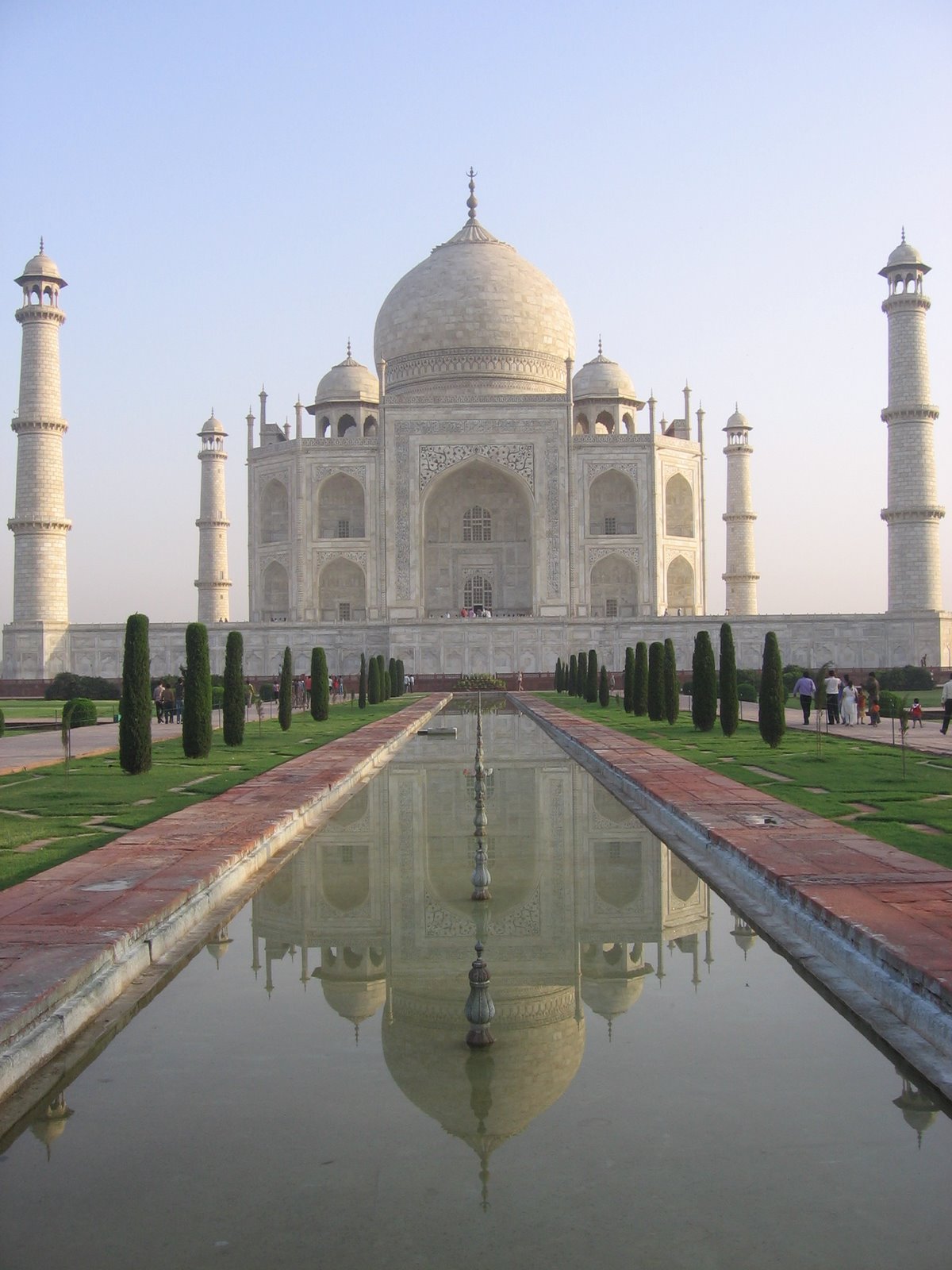 De Taj Mahal in de vroege ochtend